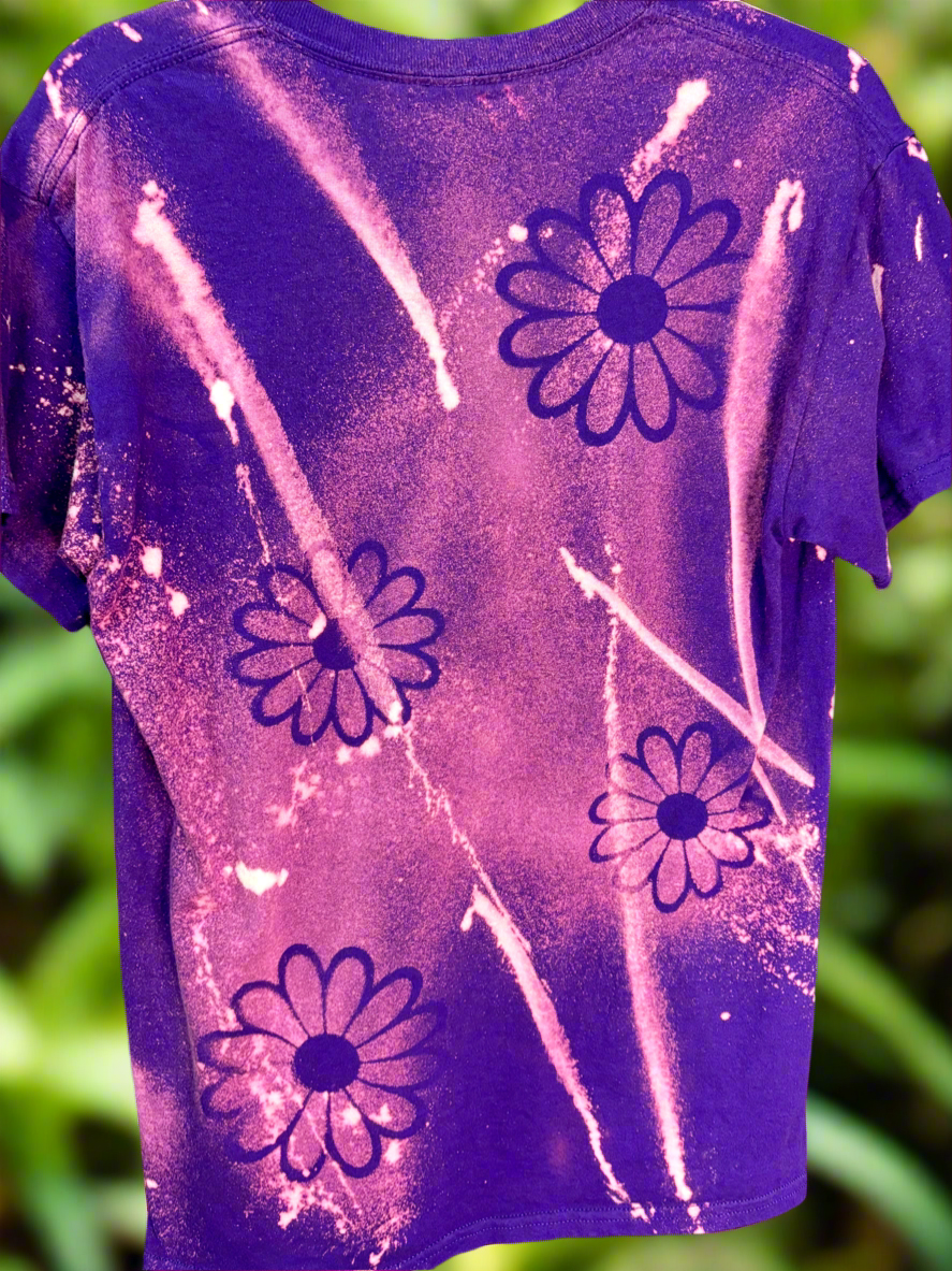 M Purple Flower Tag